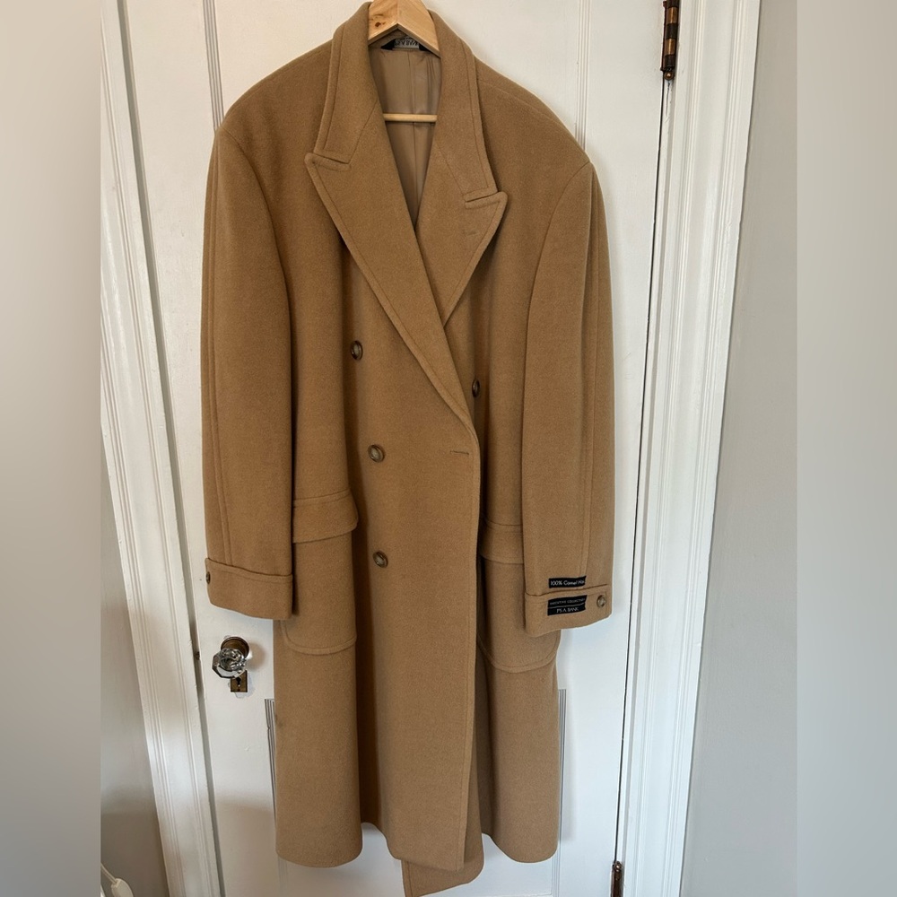 Men’s Full length camel coat